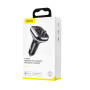 АЗП з FM-модулятором Baseus T typed S-13 Bluetooth MP3 car charger Black
