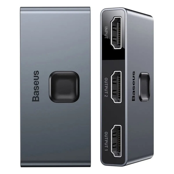 USB-Hub Baseus Matrix HDMI Switcher (2in1or 1in2) Space Gray