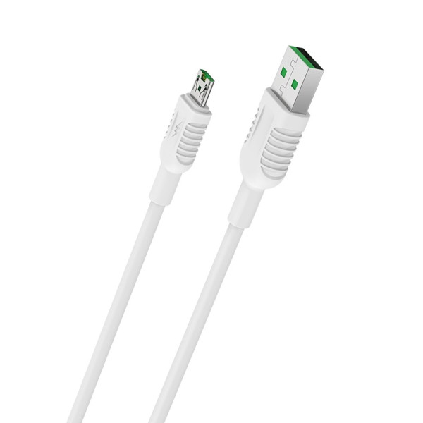 Кабель BOROFONE BX33 USB to Micro 4A, 1m, silicone, PVC connectors, White