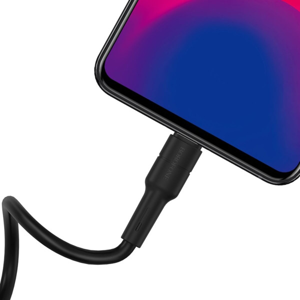 Кабель BOROFONE BX30 USB to Micro  2.4A, 1m, silicone, TPE connectors, Black