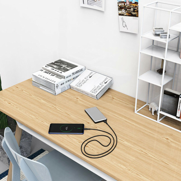 Кабель BOROFONE BX30 USB to Type-C, 3A, 1m, silicone, TPE connectors, Black