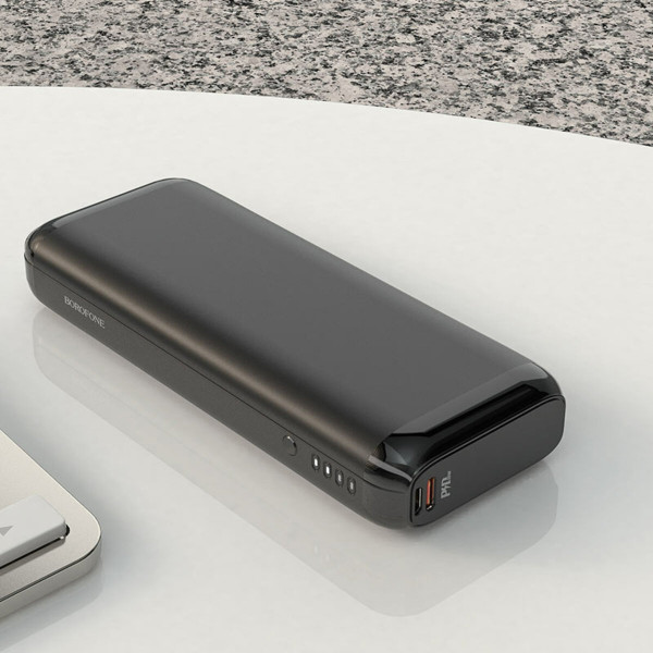 Зовнішній акумулятор BOROFONE BJ1A Olymp PD+QC3.0 power bank 20000mAh 3A 18W Black