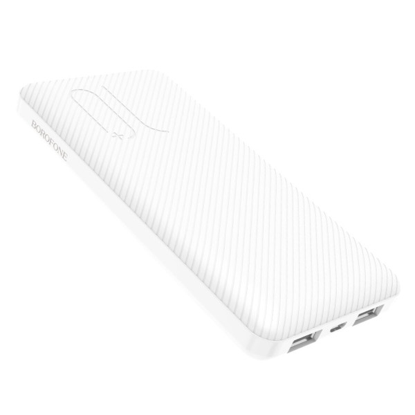 Зовнішній акумулятор BOROFONE BT28 Beneficial, mobile power bank, 10000mAh 2A White
