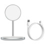 БЗП Baseus Swan Magnetic Desktop Bracket Wireless Charger(suit for IP12) White