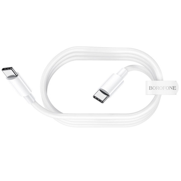 Кабель BOROFONE BX44 Type-C to Type-C High-energy charging data cable 100W 2m White
