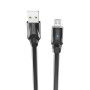 Кабель BOROFONE BU12 USB to Micro, 2.4A, 1.2m, silicone, zinc connectors, light indicator, Black