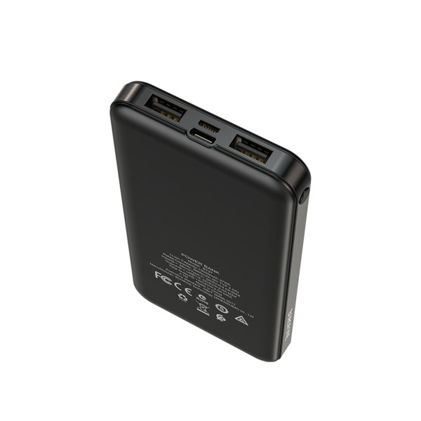 Зовнішній акумулятор BOROFONE BT27 Sea, mobile power bank, 10000mAh 2A Black