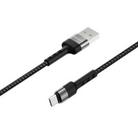 Кабель BOROFONE BX34 Encore Micro-USB 1m 2.4A Black