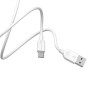 Кабель BOROFONE BX14 USB to Type-C 2.4A, 3m, PVC, TPE connectors, White