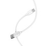 Кабель BOROFONE BX14 USB to Type-C 2.4A, 3m, PVC, TPE connectors, White