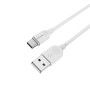 Кабель BOROFONE BX14 USB to Type-C 2.4A, 3m, PVC, TPE connectors, White