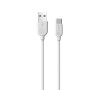 Кабель BOROFONE BX14 USB to Type-C 2.4A, 3m, PVC, TPE connectors, White