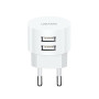 МЗП Usams Travel Charging Set Send-Tu Series (T20 Dual USB Round Charger+U35  lightning cable) White