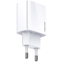 Мережевий зарядний пристрій Usams US-CC118 T34 PD Fast Travel Charger 20W (EU) White