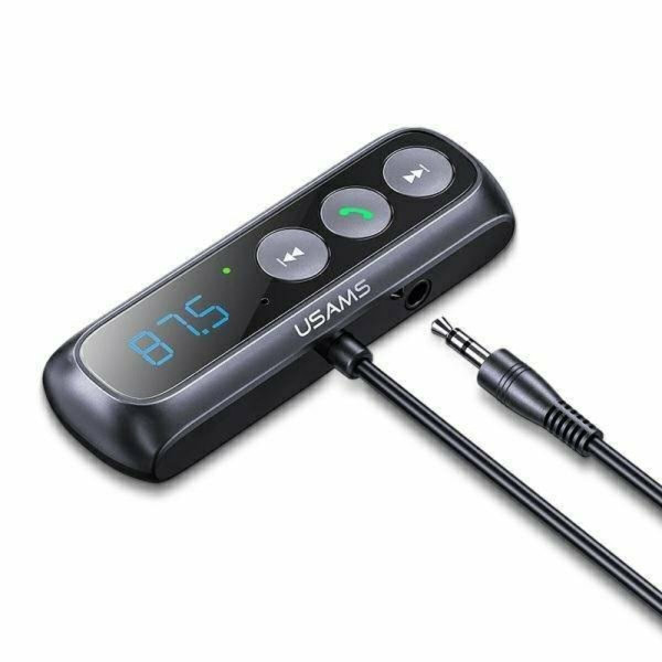 Bluetooth ресивер Usams US-SJ503 Car Digital Display FM Wireless Audio Receiver Black