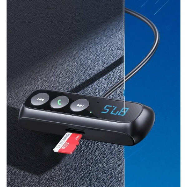 Bluetooth ресивер Usams US-SJ503 Car Digital Display FM Wireless Audio Receiver Black