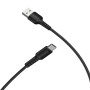 Кабель BOROFONE BX16 USB to Type-C 2A, 1m, PVC, TPE connectors, Black