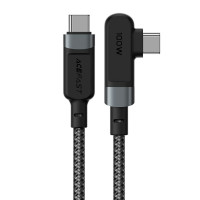 Кабель ACEFAST C5-03 USB-C to USB-C 100W right angled aluminum alloy 2m Gray
