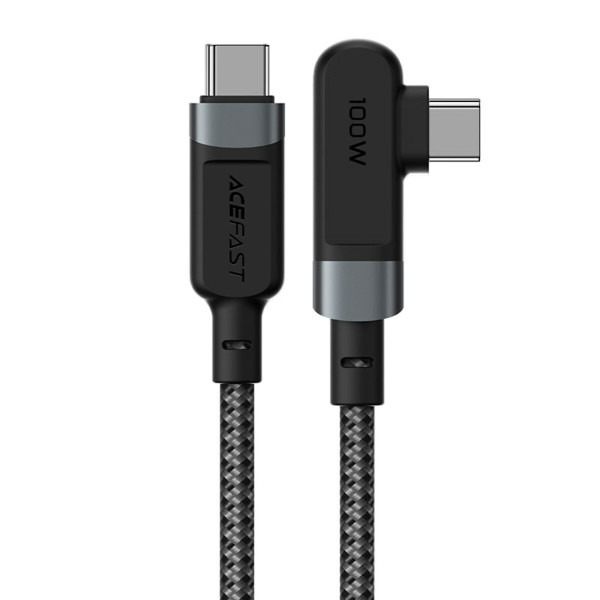 Кабель ACEFAST C5-03 USB-C to USB-C 100W right angled aluminum alloy 2m Gray