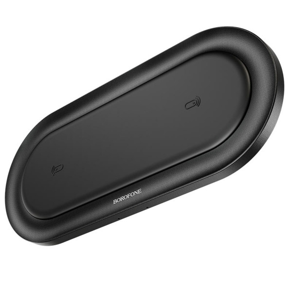 Бездротовий зарядний пристрій BOROFONE BQ7 Prominent dual 10W wireless fast charger Black