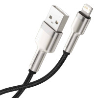 Кабель Baseus Cafule Series Metal Data Cable USB to IP 2.4A 1m Black