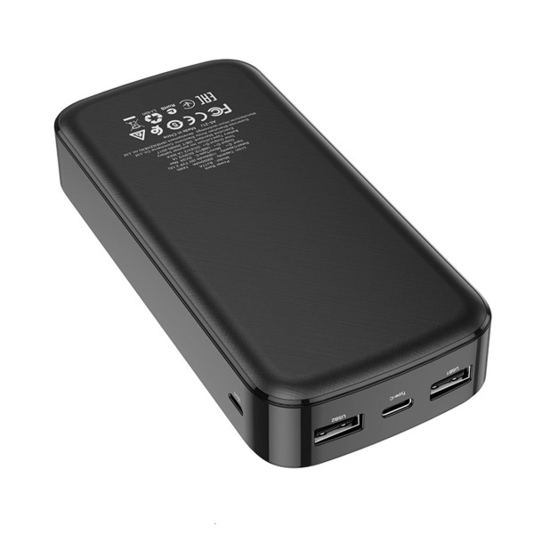 Зовнішній акумулятор BOROFONE BJ17A Oceanic digital power bank 20000mAh Black