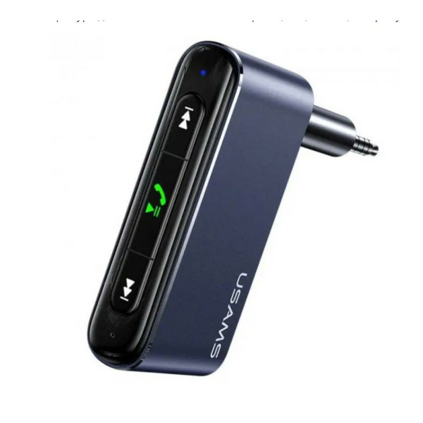 Bluetooth ресивер Usams US-SJ519 3.5DC Mini Car Wireless Audio Receiver BT5.0 Grey
