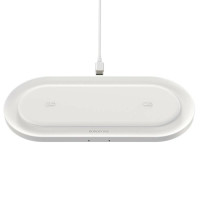 Бездротовий зарядний пристрій BOROFONE BQ7 Prominent dual 10W wireless fast charger White