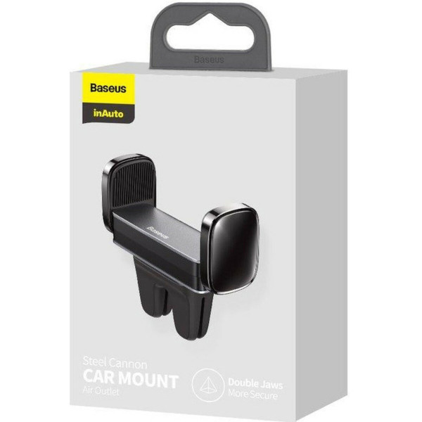 Тримач для мобiльного Baseus Steel Cannon 2 Air Outlet Car Mount Black