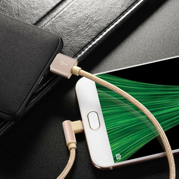 Кабель BOROFONE BX26 Express Micro-USB 1m, 2.4A, nylon braid Gold