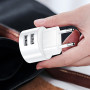Мережевий зарядний пристрій Usams US-CC080 T20 Dual USB Round Travel Charger (EU) White