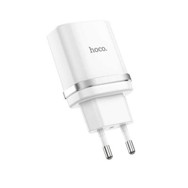 Мережевий зарядний пристрій HOCO C12Q Smart QC3.0 charger White