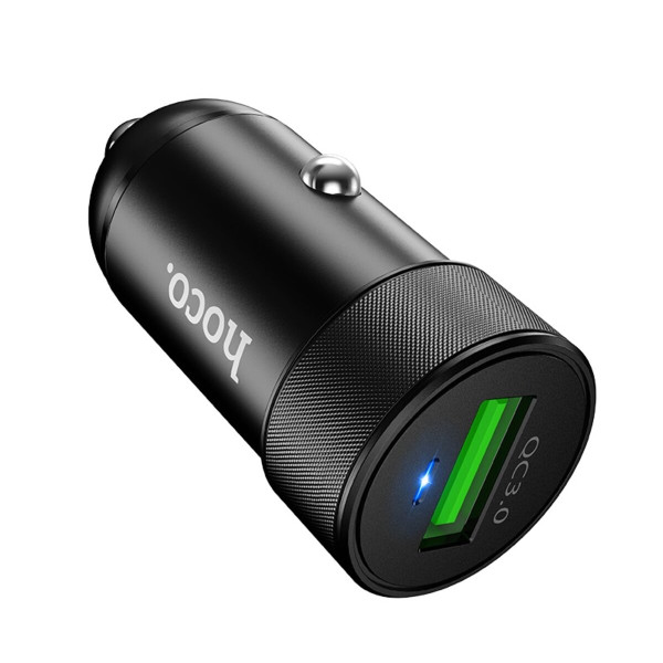 Автомобільний зарядний пристрій HOCO Z32 Speed Up single port QC3.0 car charger Black