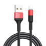 Кабель HOCO X26 Xpress charging data cable for iP Black+Red