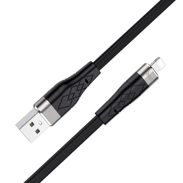 Кабель HOCO X53 Angel silicone charging data cable for iP Black