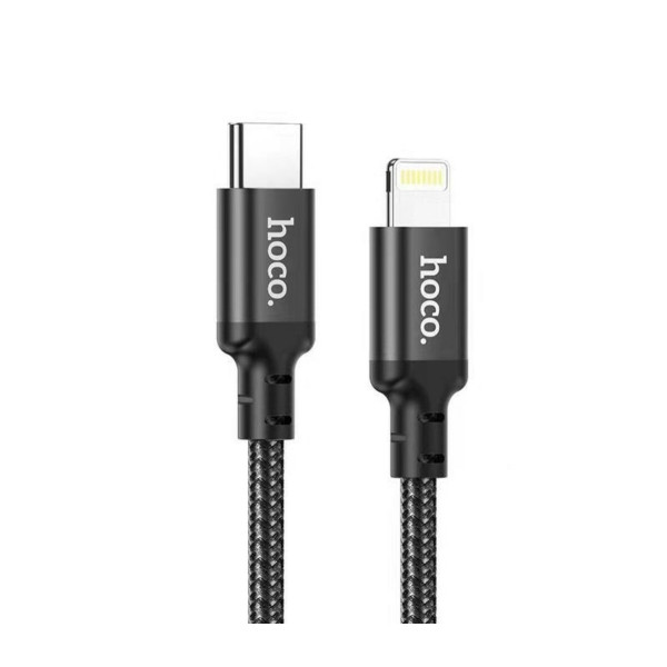 Кабель HOCO X14 Double speed PD charging data cable for iP(L=2M) Black