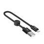 Кабель HOCO X35 Premium charging data cable for iP(L=0.25M) Black