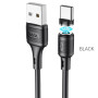 Кабель HOCO X52 Sereno magnetic charging cable for Type-C Black