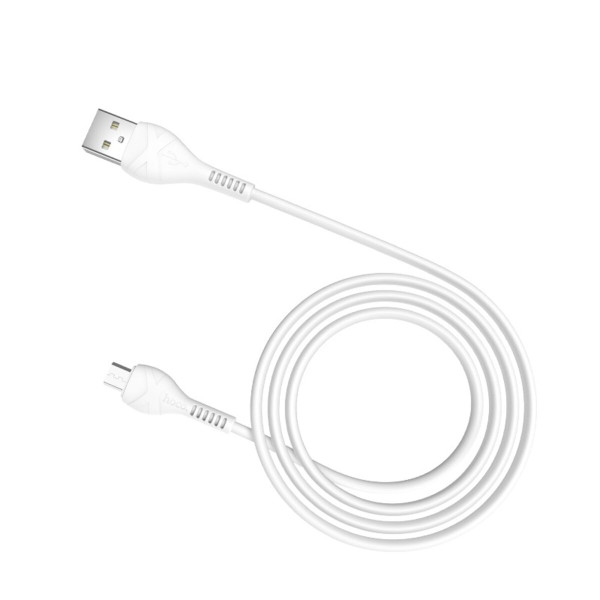 Кабель HOCO X37 Cool power charging data cable for Micro White