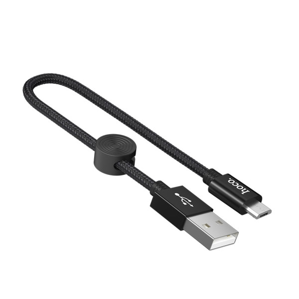 Кабель HOCO X35 Premium charging data cable for Micro(L=0.25M) Black
