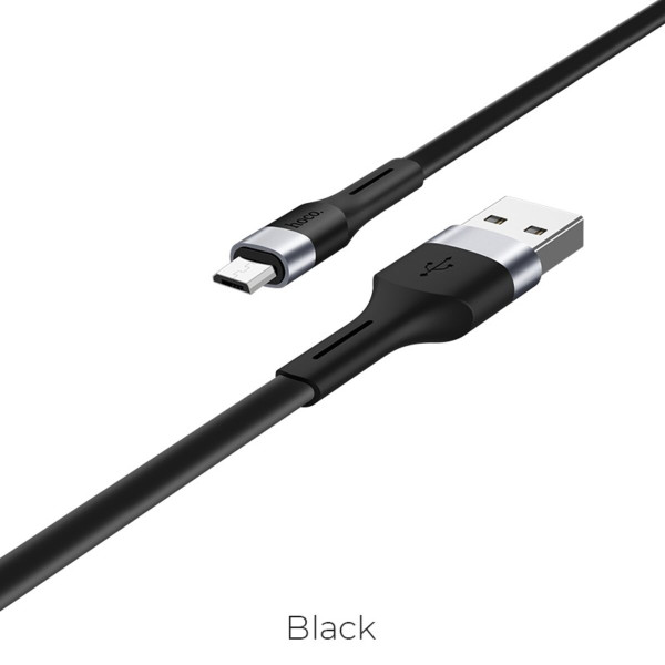 Кабель HOCO X34 Surpass charging data cable for Micro Black