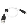 Кабель HOCO X21 Plus Silicone charging cable for Micro(L=0.25M) Black+White