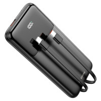 Зовнішній акумулятор BOROFONE BJ22 22.5W+PD20W fully compatible power bank with cable(10000mAh) Black