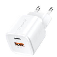 Мережевий зарядний пристрій CHAROME C10 Pure PD+QC3.0 20W Charger White