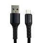 Кабель Mibrand MI-32 Nylon Charging Line USB for Micro 2A 2m Black