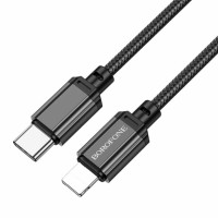 Кабель BOROFONE BX87 Sharp PD charging data cable for iP(unpackaged)  Black