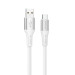 Кабель BOROFONE BX88 Solid silicone charging data cable for Type-C White