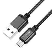 Кабель BOROFONE BX87 Sharp charging data cable for Micro Black