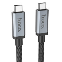 Кабель HOCO US06 USB3.2 20Gbps 100W HD high speed data cable(L=2M) Black
