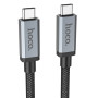 Кабель HOCO US06 USB3.2 20Gbps 100W HD high speed data cable(L=2M) Black